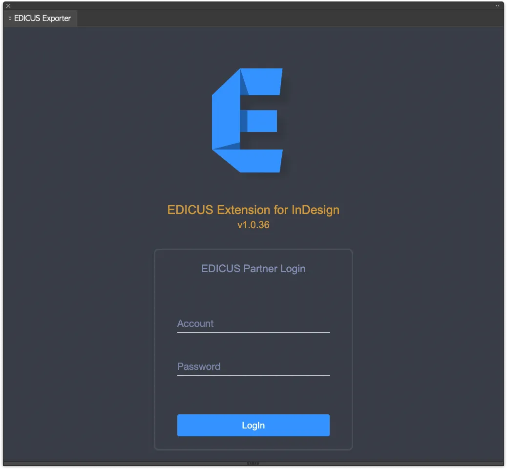 Edicus exporter가 실행된 모습